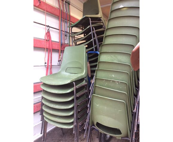 Chaises Design Vintage Metal Plastique 1960 Grosfillex Selency