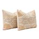 Lot de 2 housses de coussin brodées vintage 54x74 cm