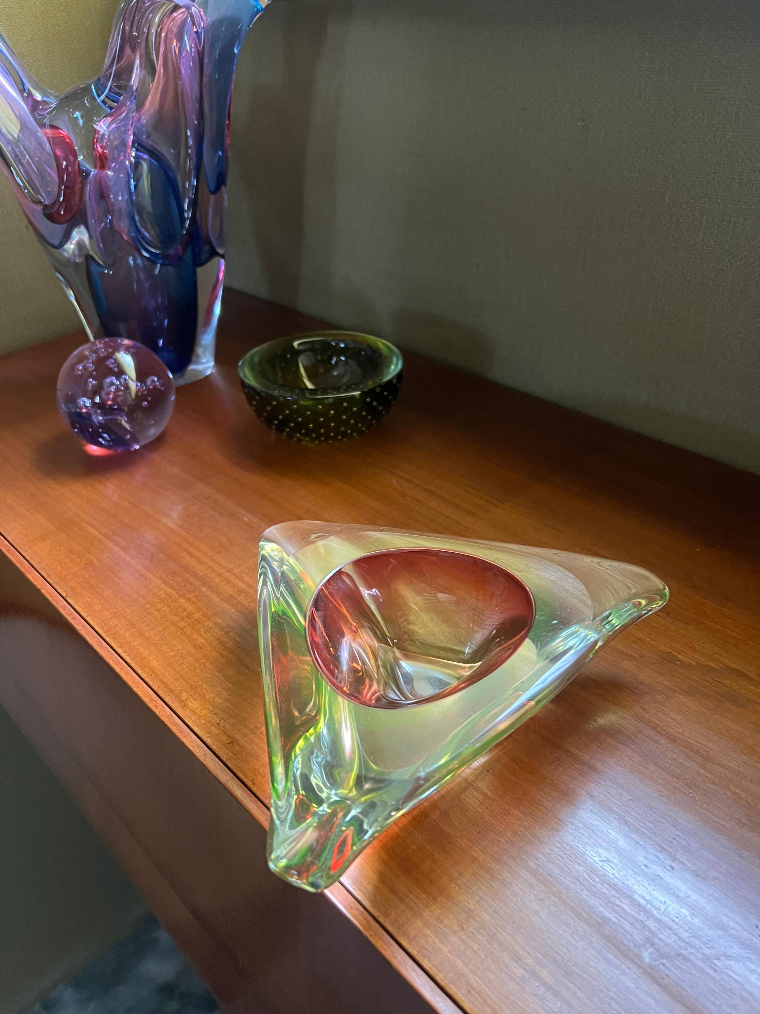 Vintage Murano  "Sommerso" Glass for Coffee table , Bookcase , Shelf