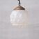 Opaque Brass and Glass Artichoke Style Pendant Light