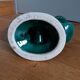 Vallauris candlestick in emerald green FPP slip