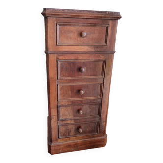 Antique sideboard with 1 drawer, 1 trompe l'oeil drawer door