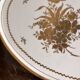 Antique Golden Plate Floral Décor Camaïeu KPM Berlin Royal Manufacture