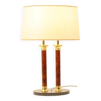Vintage Lusterie Deknudt Table Lamp Hollywood Regency Style