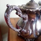 Art Nouveau - Coffee or tea service "W" - silver plated metal - Germany
