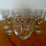 Verres à pied de bistrot vintage