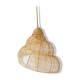Suspension coquillage en rotin