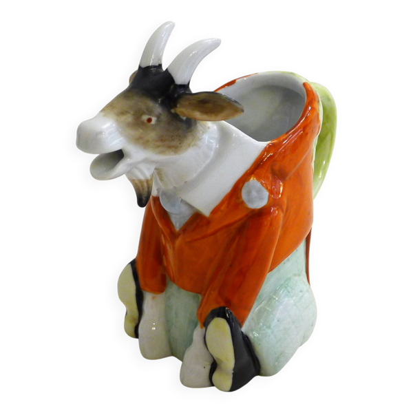 Petit pichet verseuse Chèvre en porcelaine allemande 1920'