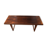 Table basse en bois de rose brésilien, années 1960