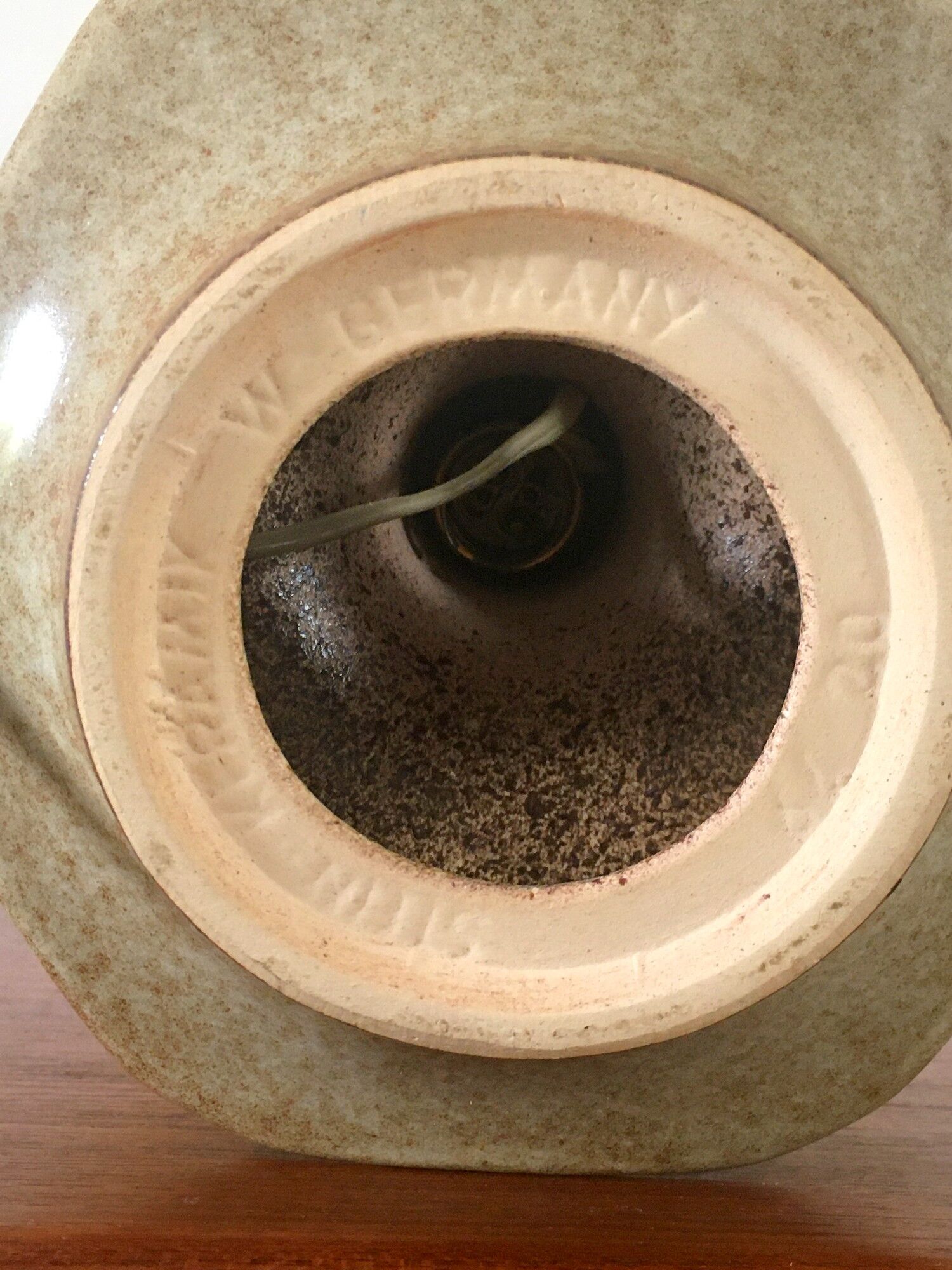 Vintage ceramic lamp West Germany stamped
