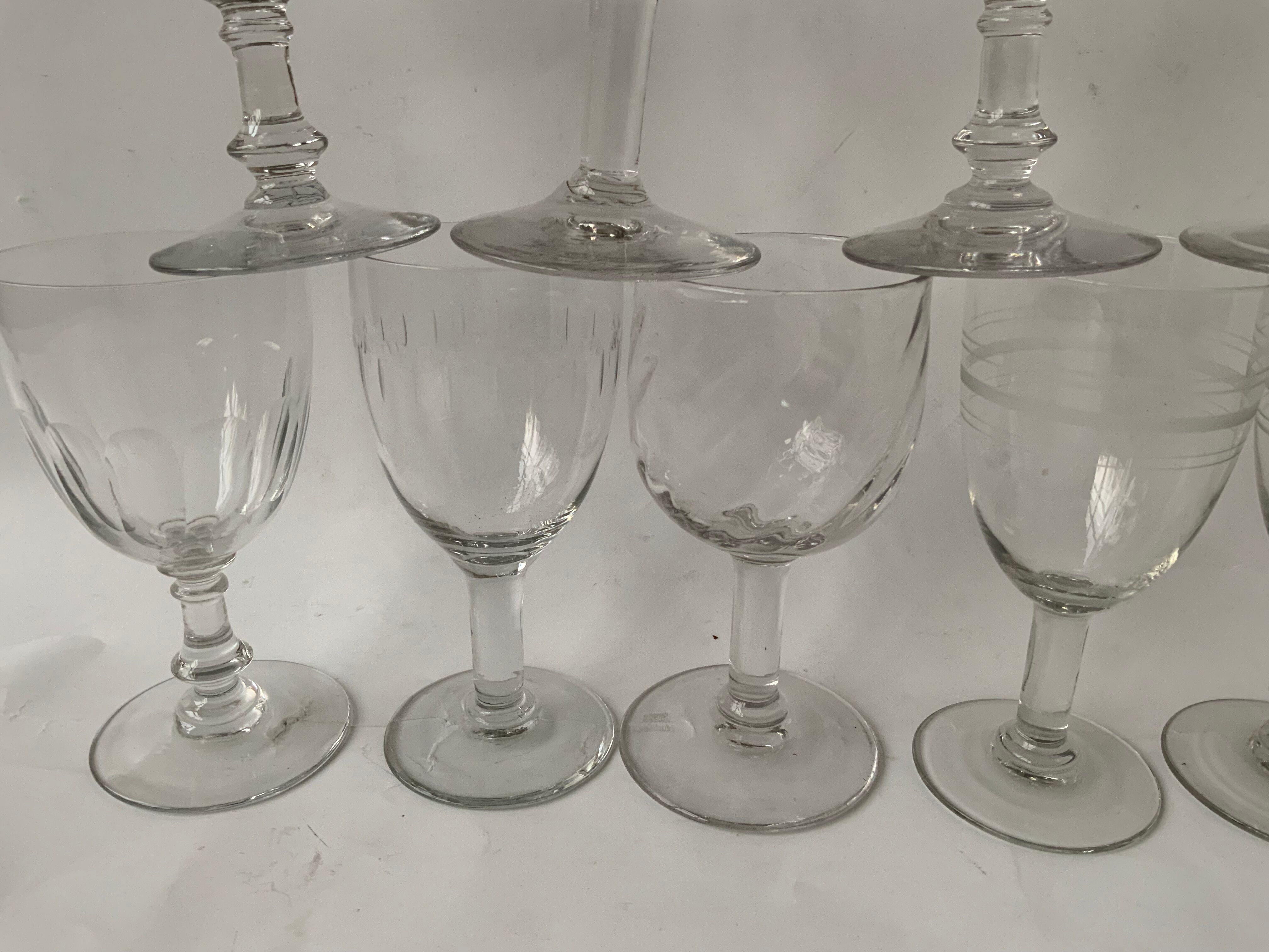 Stemmed glasses