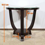 Mahogany pedestal table, Art Deco style – 1959
