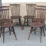 Series of 6 baumann chairs “tacoma model”