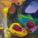Bernard Ledain (1944–2024) – Abstract painting mixed media on canvas