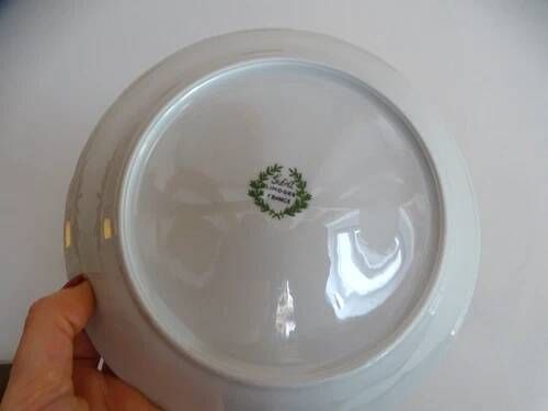 10 deep plates Limoges GDA porcelain with blue cornflowers 1930 Ø 19 cm