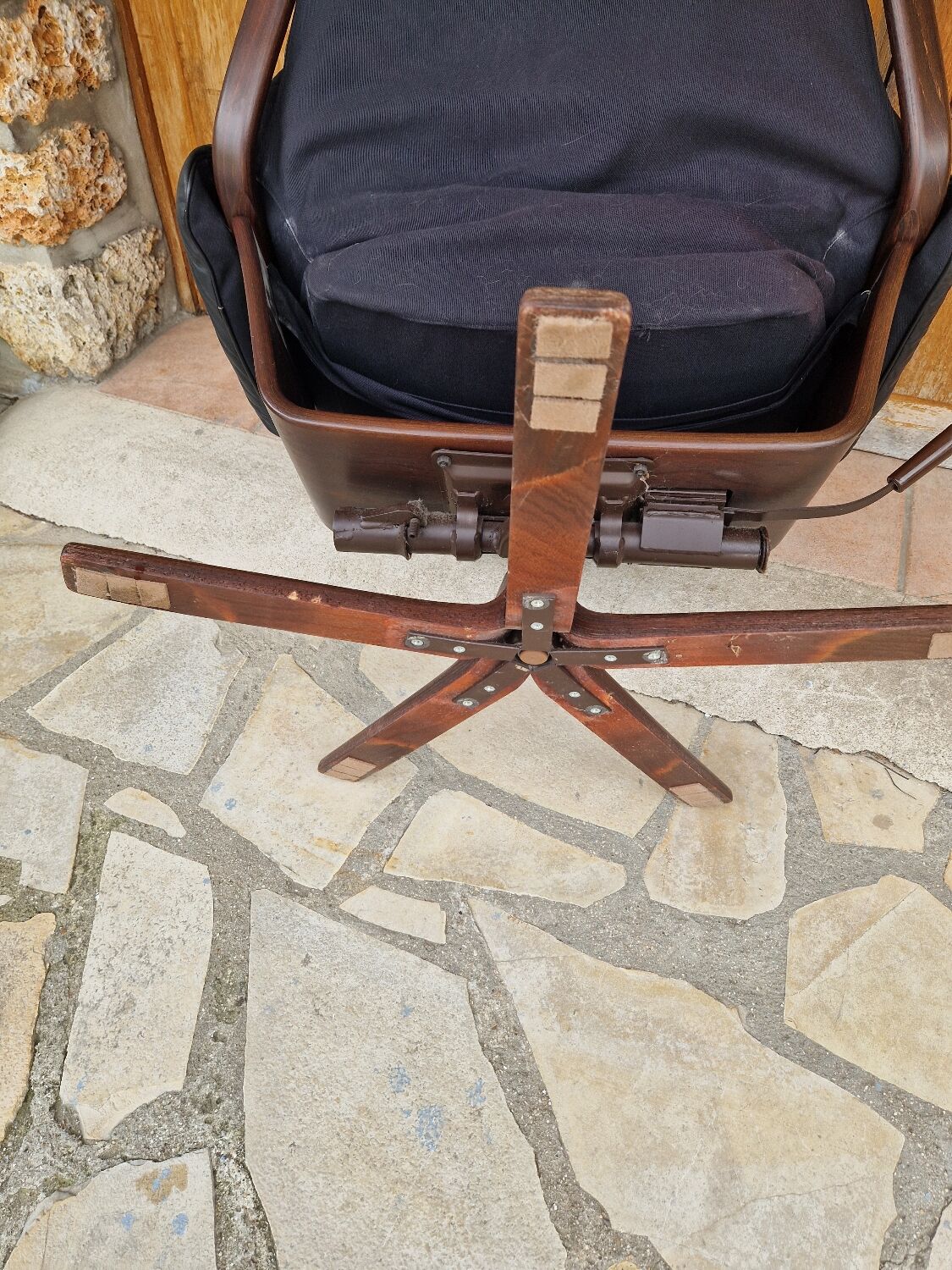 Nassjo Scandinavian armchair by Gote Mobler, Sweden