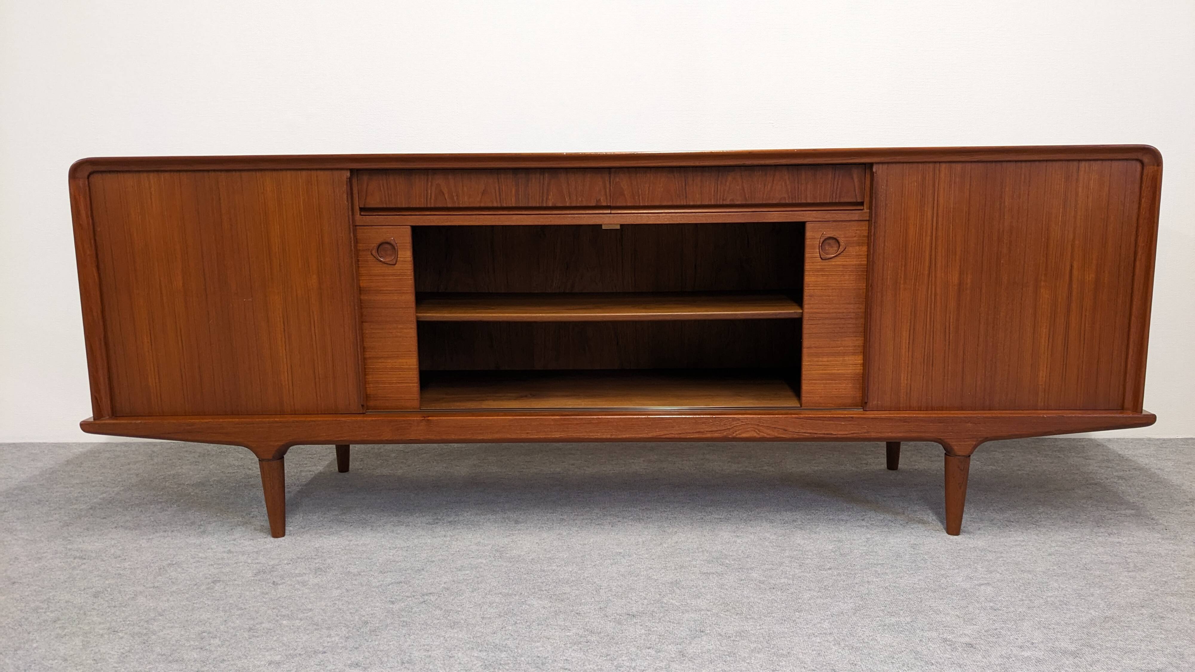 Teak enfilade by Johannes Andersen for Clausen & Son, Denmark 1960.