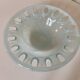 Transparent glass pocket tray in white shades - 80s/90s style