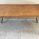 Vintage extendable oak table from the 50s