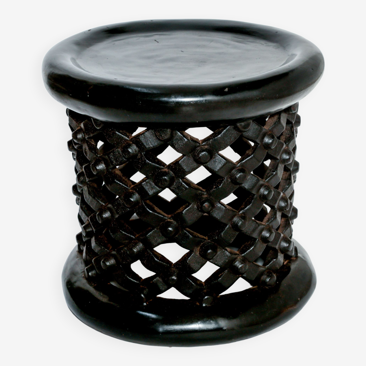 Tabouret Bamiléké Africain Babanki