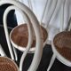 Set of 4 wooden bistro chairs turned dal vera