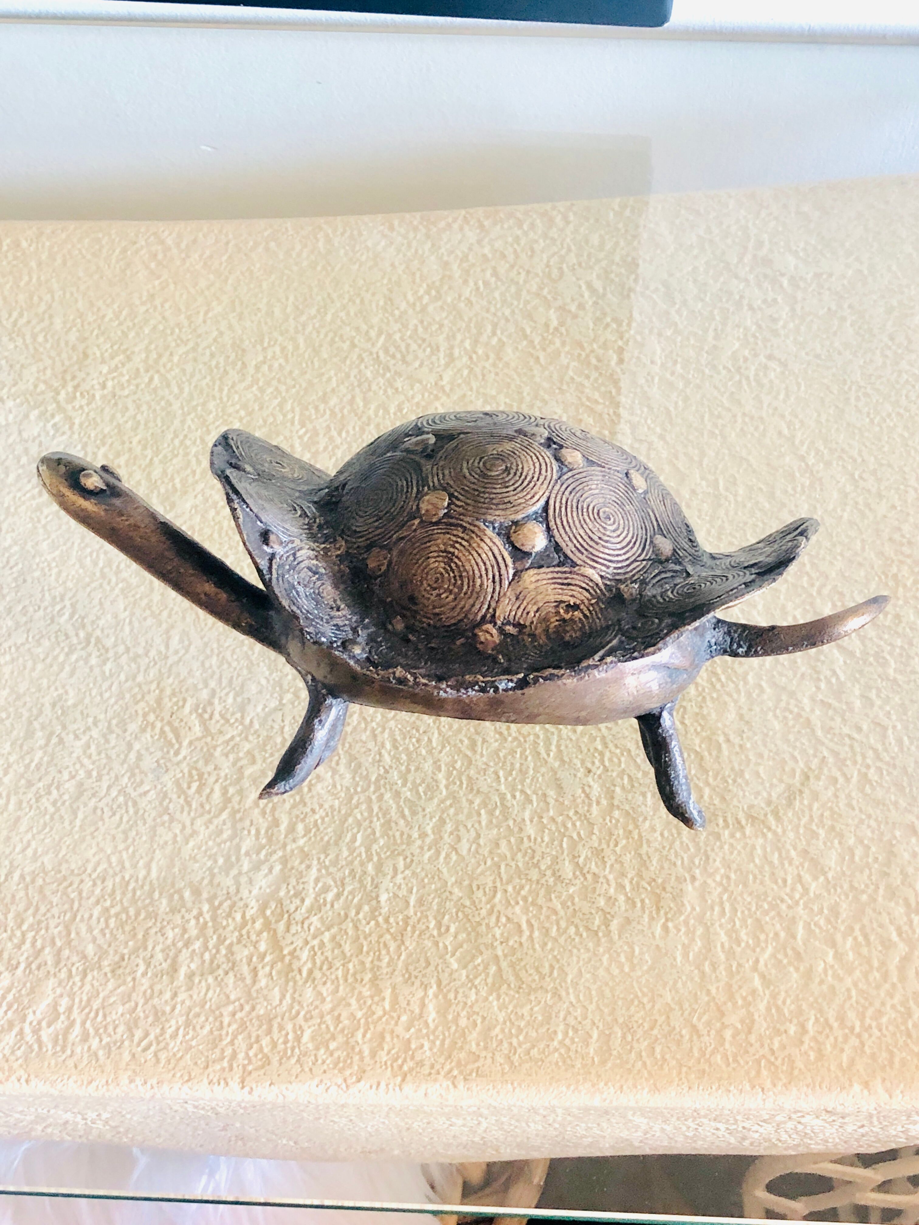 Vintage Bronze Turtle