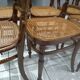 Rare suite of 8 chairs bistrot salon Fischel 1890