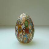 Murano Millefiori egg paper press golden powder