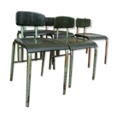 Suite de 5 chaises modernistes