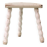 Tripod stool, twisted legs