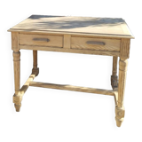 Raw wood desk