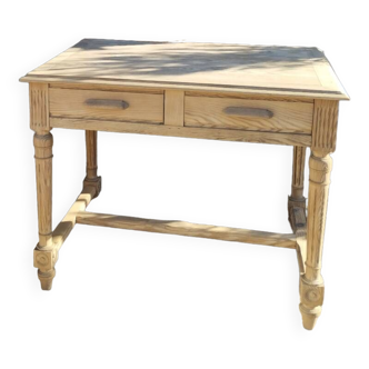 Raw wood desk
