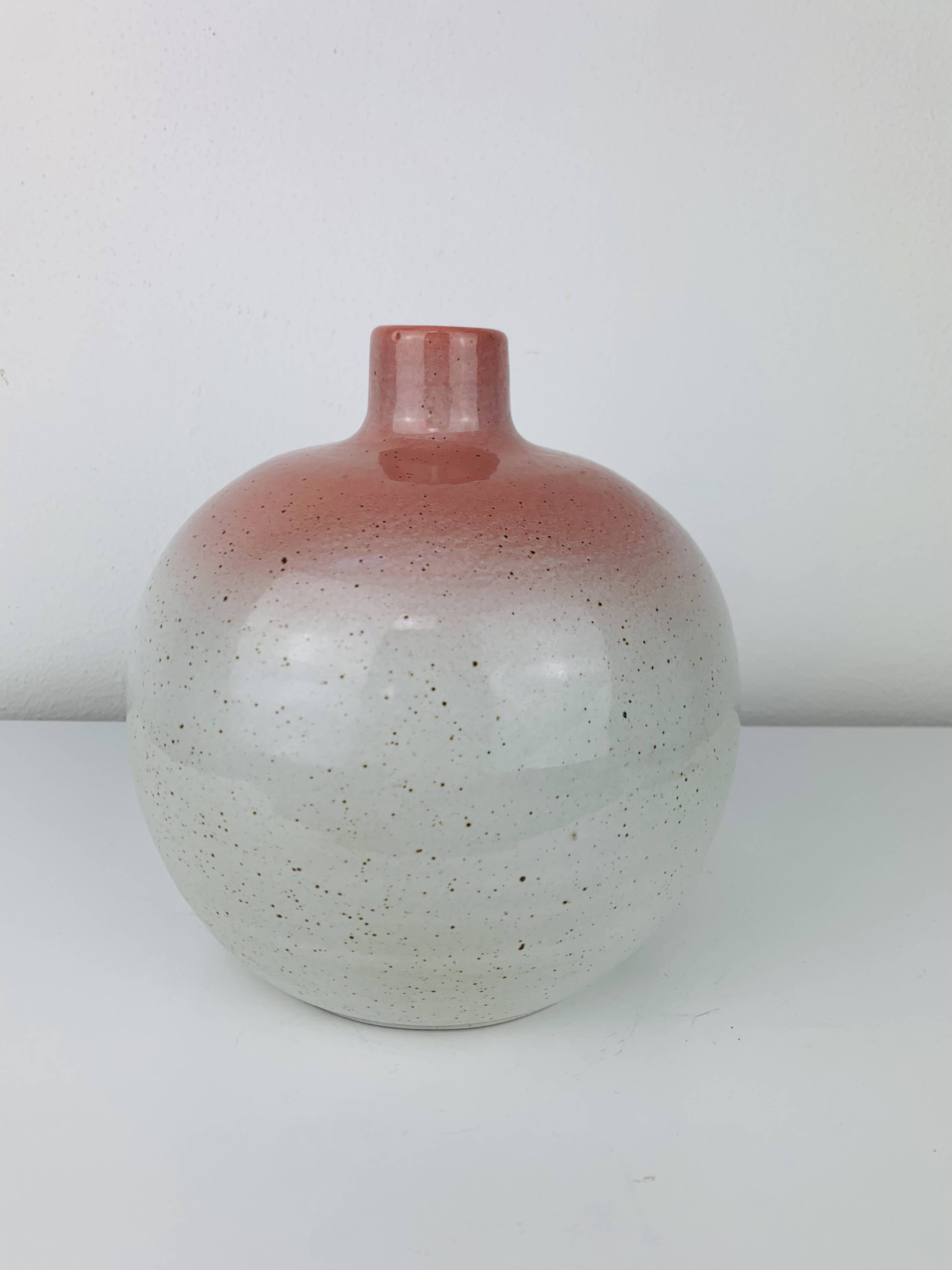 Vintage ceramic ball vase, lamp base