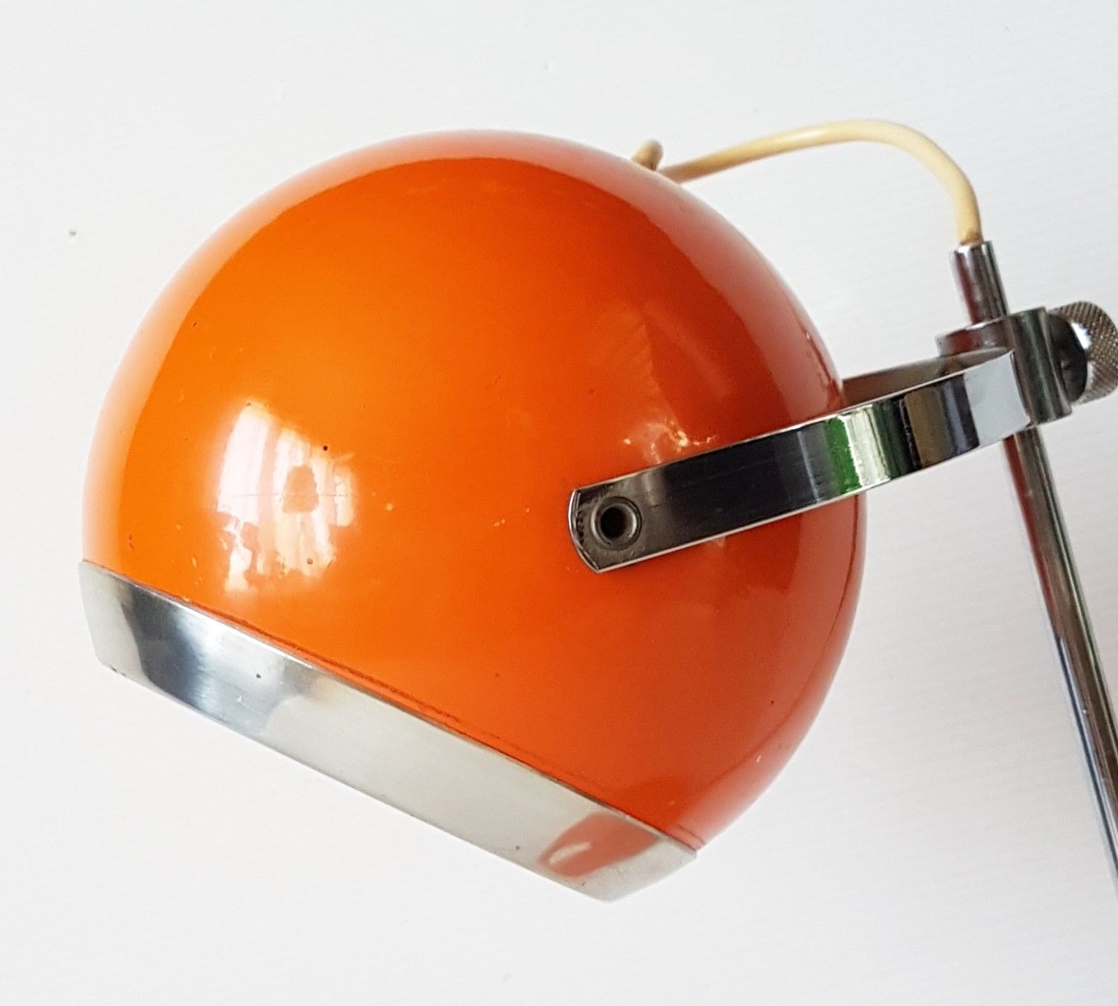 Vintage lamp orange years eyeball 70