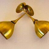 Pair of vintage brass tumblers