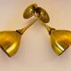 Pair of vintage brass tumblers