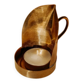 Brass tea light holder with handle