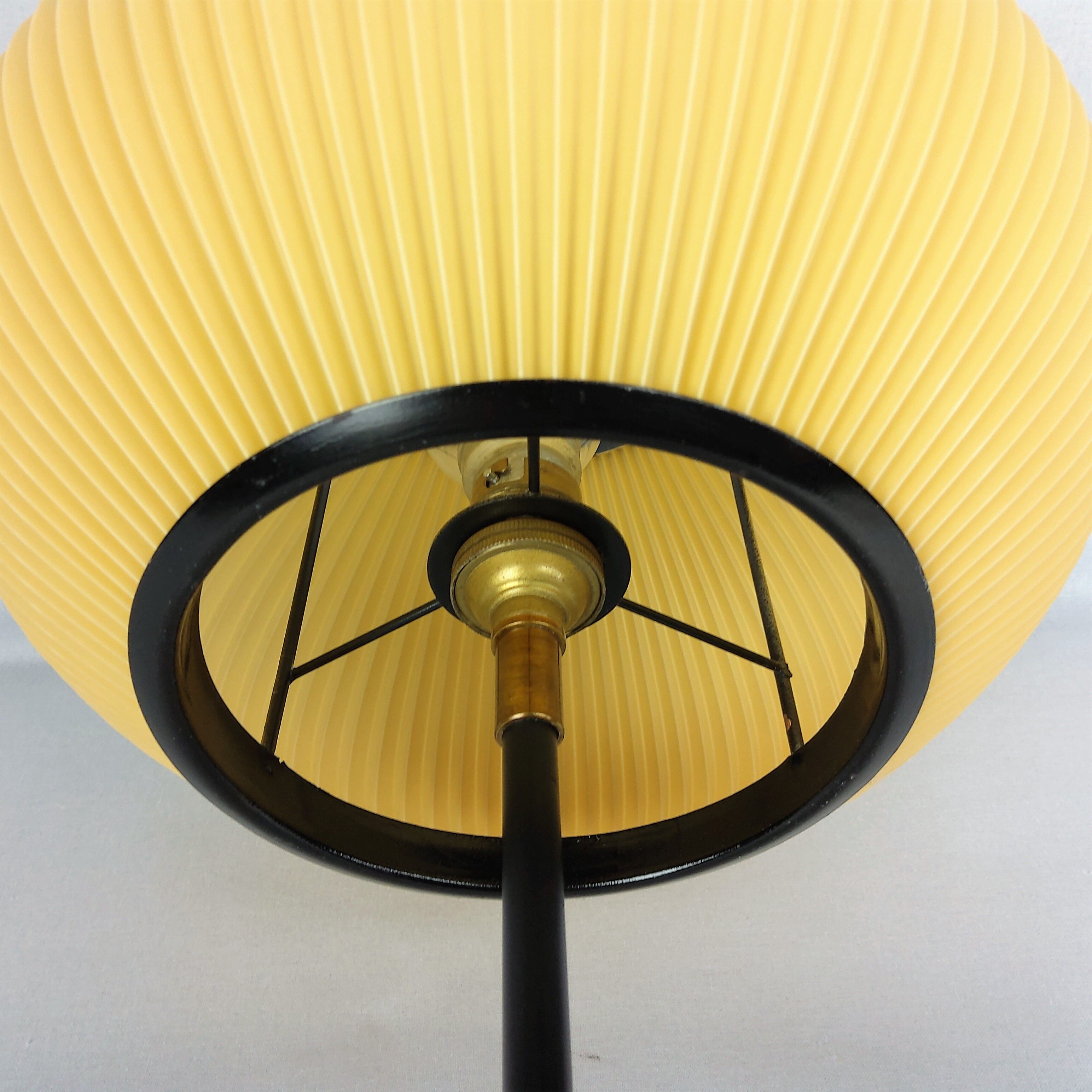 Lampe vintage abat-jour Rispal 1960