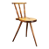 Primitive Solid Beech Folk Chair, Czechoslovakia, 1940s