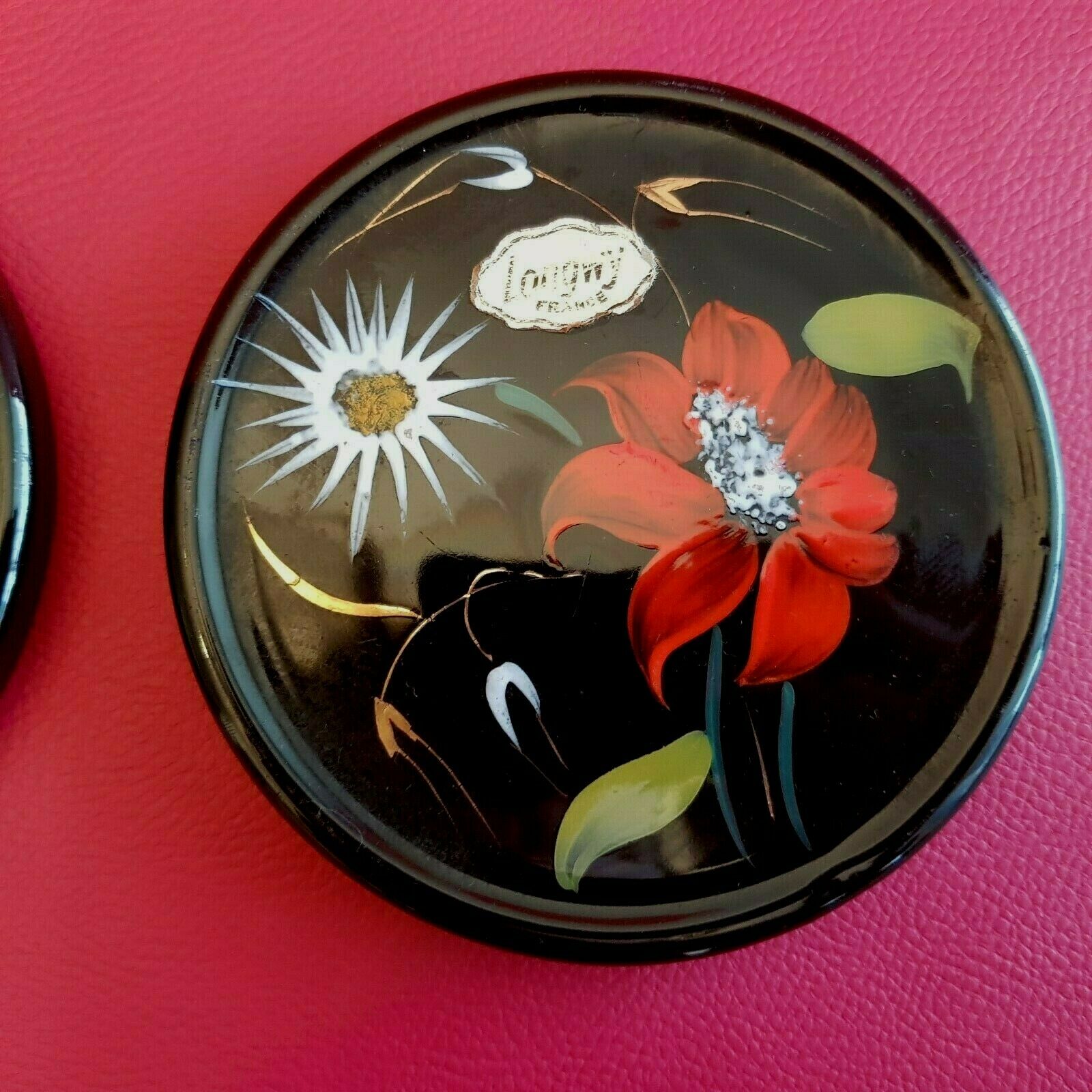 Pair of bottle bottoms  Leon Longwy