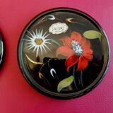 Pair of bottle bottoms  Leon Longwy