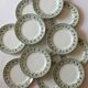 12 flat plates in iron earth model "Mulberry" Saint Amand and Hamage early twentieth century