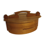 Curved wooden box