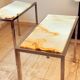 Pair of Italian Console Tables in Marble and Chrome, 1970s
