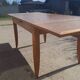Extendable solid oak table Scandinavian 1960s-70s