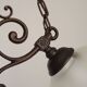 French Vintage 3 Light Bronze Effect Chandelier - Opaque Glass Ball Shades