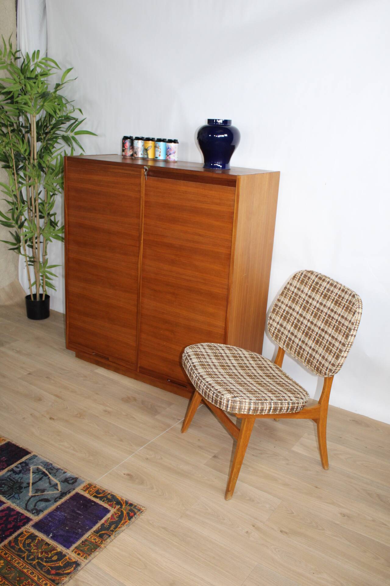 Vintage curtain cabinet 1960 Sweden