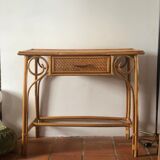 Vintage rattan desk