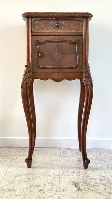TABLE de Chevet Style Louis XV MARBRE