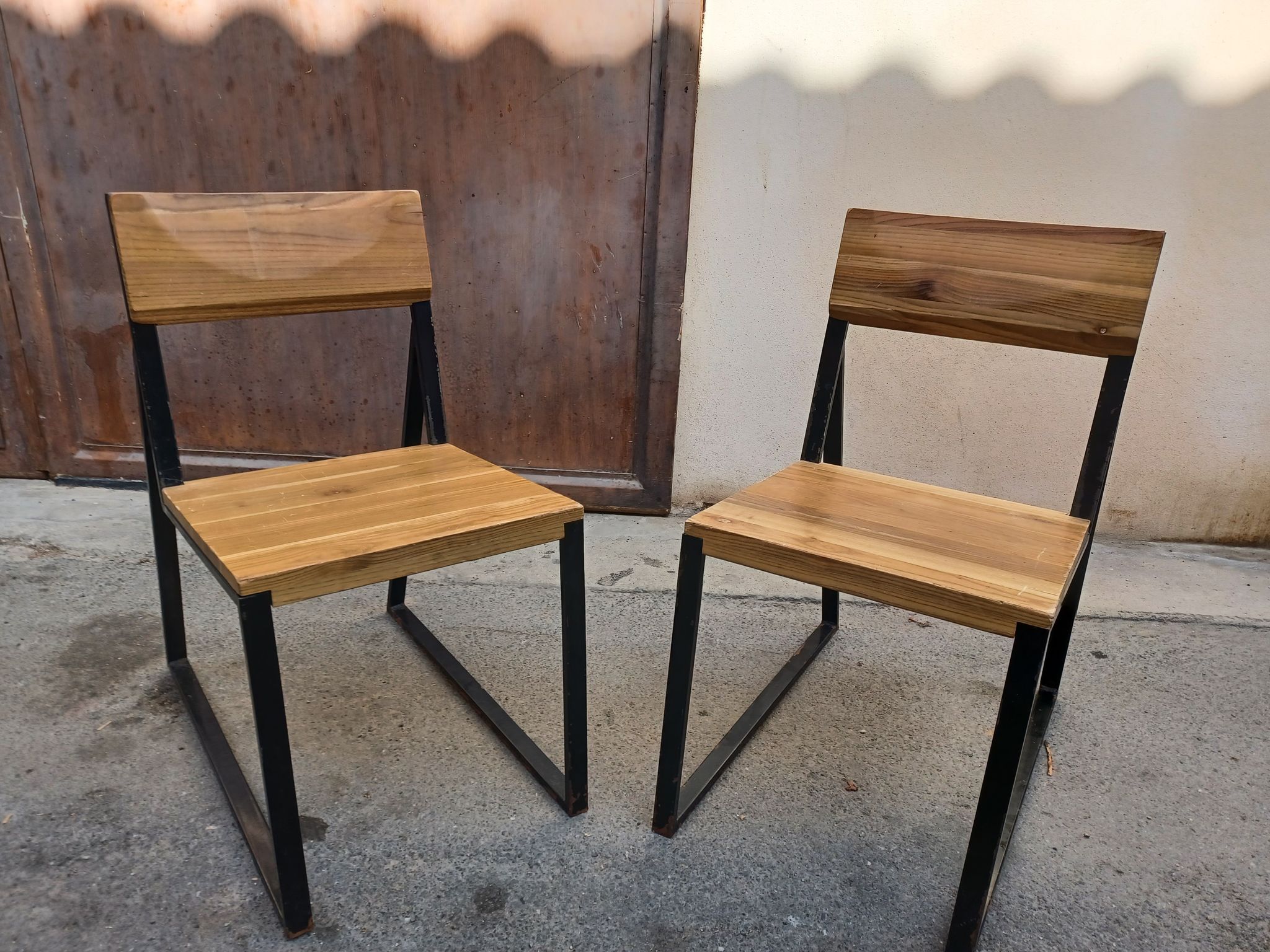 Pair of chairs industrial